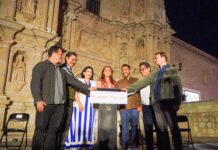 Gobierno de Oaxaca e Iberdrola México encienden nueva iluminación de la Basílica de la Soledad