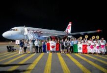 Recibe Puerto Escondido el segundo vuelo por temporada invernal proveniente de Toronto, Canadá: Sectur Oaxaca