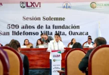 Reconoce Gobierno de Oaxaca 500 años de fundación de San Ildefonso Villa Alta