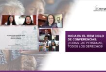 INICIA EN EL IEEM CICLO DE CONFERENCIAS: ¡TODAS LAS PERSONAS, TODOS LOS DERECHOS!