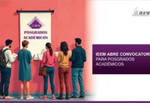 IEEM ABRE CONVOCATORIA PARA POSGRADOS ACADÉMICOS