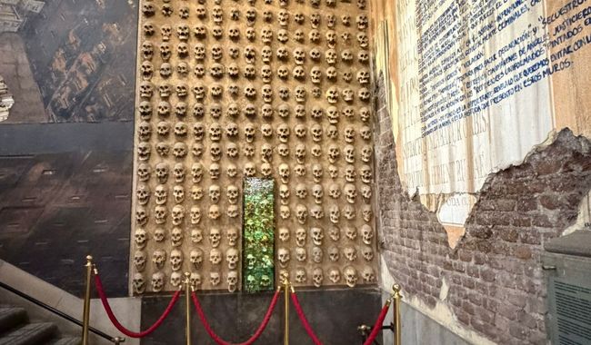 EL INBAL RESTAURA EL PANEL “TZOMPANTLI” DE UN MURAL DE RAFAEL CAUDURO