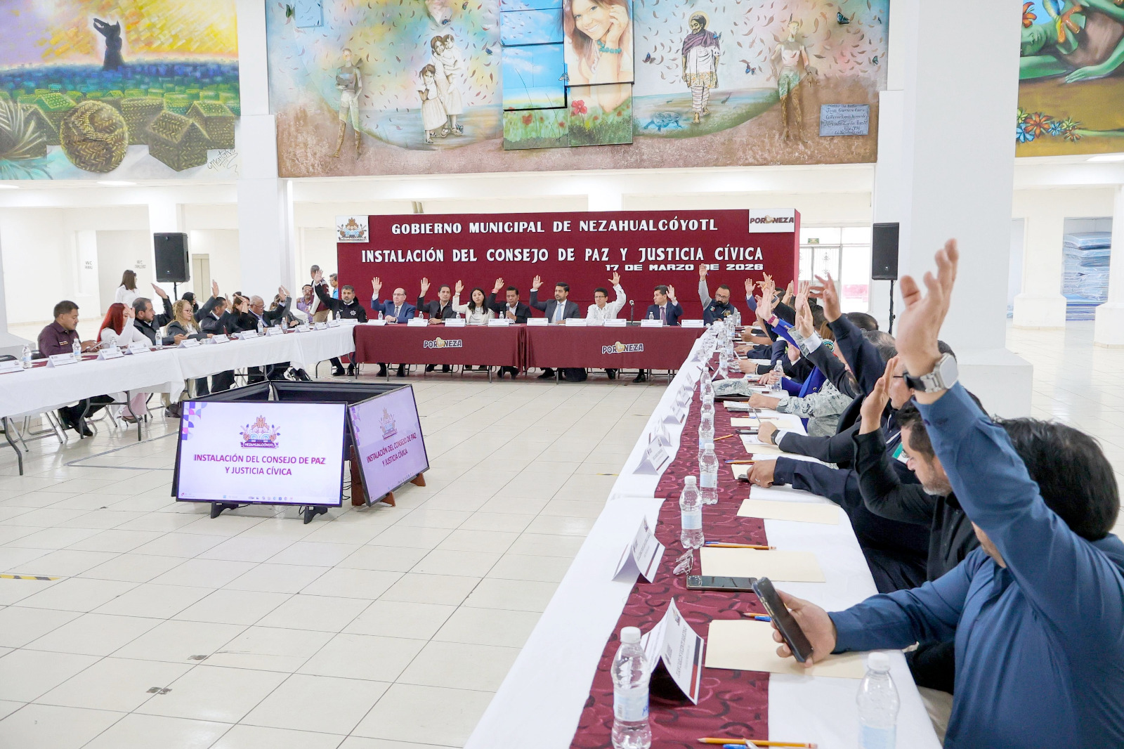 Adolfo Cerqueda instala en Nezahualcóyotl el primer Consejo Municipal de Paz y Justicia Cívica del Estado de México