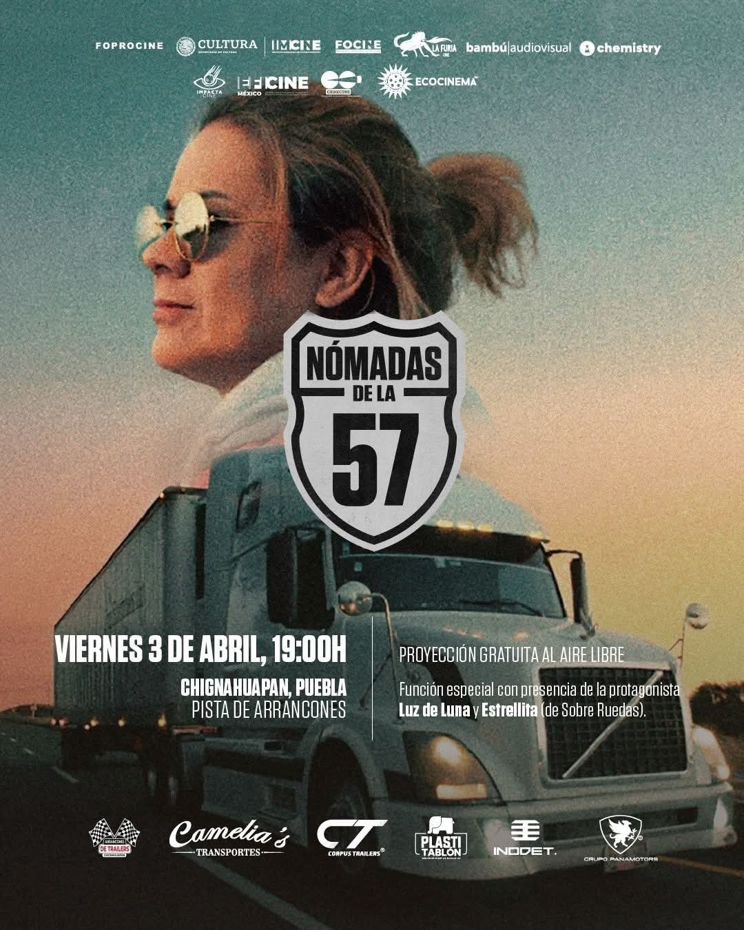 “Nómadas de la 57”: película que retrata la identidad camionera llega a la Pista de Arrancones en Chignahuapan y a la Feria del Transporte en Ahuazotepec