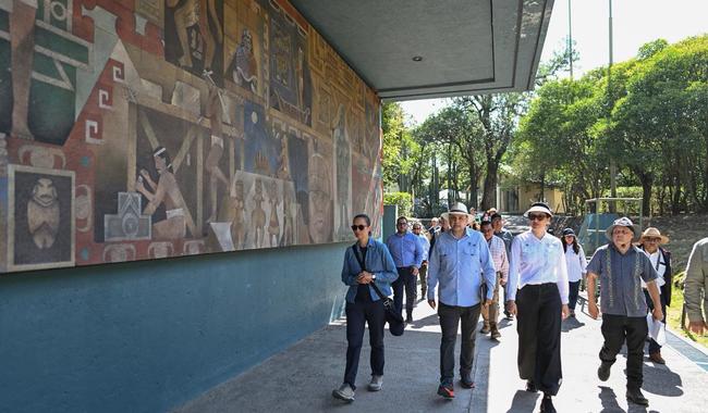 SECRETARIA CLAUDIA CURIEL DE ICAZA REALIZA RECORRIDO DE SUPERVISIÓN POR OBRAS EN LA ZONA ARQUEOLÓGICA DE TEOTIHUACÁN