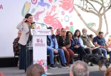 AL ENCABEZAR EL GOBIERNO CASA POR CASA, EN LA COLONIA MODERNA, CLARA BRUGADA ANUNCIÓ MEJORAS EN SEGURIDAD E ILUMINACIÓN EN BENEFICIO DE SUS HABITANTES