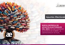 NUEVA ENTREGA DE APUNTES ELECTORALES DEL IEEM REÚNE MIRADAS ACADÉMICAS SOBRE LA DEMOCRACIA ACTUAL
