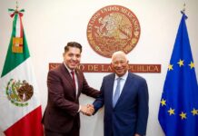 LA COMISIÓN PERMANENTE DEL H. CONGRESO DE LA UNIÓN RECIBIÓ AL PRESIDENTE DEL CONSEJO EUROPEO, ANTÓNIO COSTA, EN EL MARCO DE LA FIRMA DEL ACUERDO GLOBAL MODERNIZADO MÉXICO-UE