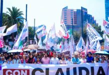 Más de 20 mil maderenses respaldan a Claudia Sheinbaum en el Monumento a la Revolución