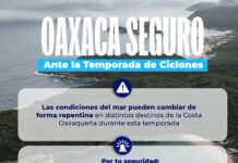 EXHORTA SECTUR OAXACA A TURISTAS A ATENDER RECOMENDACIONES ANTE LA TORMENTA TROPICAL BORIS