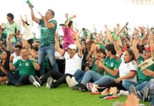 Vibra Parque Primavera Oaxaqueña con grito de ¡Goool!; Un éxito la transmisión de partido inaugural del Mundial 2026