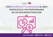 CON EFICIENCIA Y PLANEACIÓN, EL IEEM FORTALECE EL USO RESPONSABLE DE LOS RECURSOS PÚBLICOS