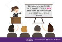 SÚMATE A LA ORGANIZACIÓN DE LA ELECCIÓN 2027, EL IEEM ABRE CURSO DE ACTUALIZACIÓN PARA ASPIRANTES A UNA VOCALÍA