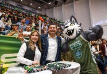 CON LOBOS PUEBLA, GOBIERNO DEL ESTADO PROMUEVE EL BÁSQUETBOL PROFESIONAL