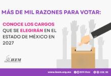 MÁS DE MIL RAZONES PARA VOTAR: CONOCE LOS CARGOS QUE SE ELEGIRÁN EN EL ESTADO DE MÉXICO EN 2027