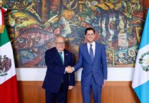 Secretario Velasco y ministro Martínez acuerdan prioridades para la relación México-Guatemala