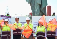 La transformación de Oaxaca se construye, arranca Salomón Jara obra del paso a desnivel en la carretera federal 190 kilómetro 184 + 300