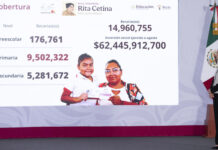 Inicia dispersión de la Beca Rita Cetina para útiles y uniformes escolares en primaria: presidenta Claudia Sheinbaum