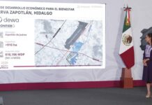 Presidenta destaca inversión de 10 mil 106 mdp para el PODECOBI de Zapotlán, Hidalgo, que ya reúne 147 mil mdp en proyectos