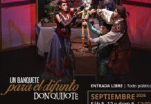 LA BOMBA TEATRO PRESENTA EN EL CENART LA DIVERTIDA OBRA UN BANQUETE PARA EL DIFUNTO DON QUIJOTE
