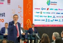El secretario de Economía, Marcelo Ebrard, anuncia nueva edición de InnovaFest