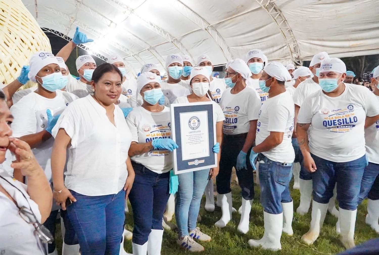Récord Guinness por la bola de queso de hebra más grande del mundo abre nuevas oportunidades para el turismo en Pijijiapan