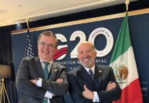 El secretario Marcelo Ebrard impulsa el desarrollo en México de la Inteligencia Artificial, durante reunión del G20 en Carolina del Norte
