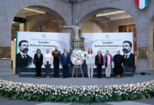 Rinden homenaje al senador Belisario Domínguez Palencia