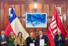 Pedro Haces firma en Chile protocolo de cooperación sindical entre CATEM y la CUT