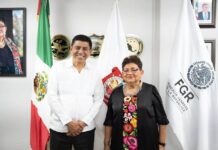 Ernestina Godoy reconoce avances en Oaxaca y refrenda coordinación con Salomón Jara