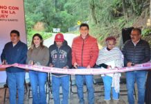 Impulsa Salomón Jara conectividad de la Sierra de Juárez con inauguración de dos caminos